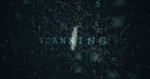 Digital Scanning Interface with Network Elements in Futuristic Graphic - Download Free Stock Images Pikwizard.com
