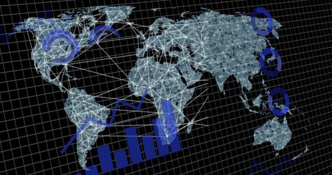 Global Data Processing and Artificial Intelligence Visualization - Download Free Stock Images Pikwizard.com