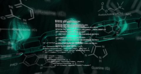 Concept of Data Security and Technology with Glowing Interface