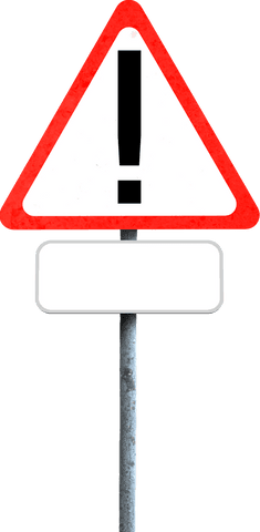 transparent caution sign with red exclamation mark symbol - Download Free Stock Videos Pikwizard.com