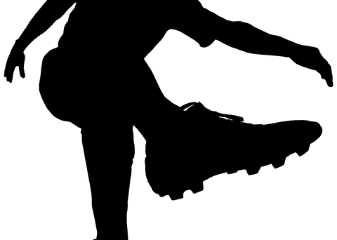Leg Silhouette of Football Player Kicking on Transparent Background - Download Free Stock Videos Pikwizard.com