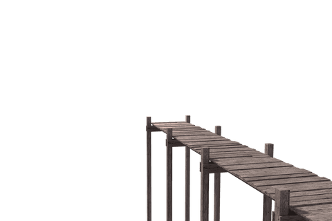 weathered wooden pier isolated on transparent background - Download Free Stock Videos Pikwizard.com