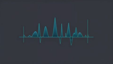 abstract teal audio waveform on dark gray background, seismograph concept - Download Free Stock Images Pikwizard.com