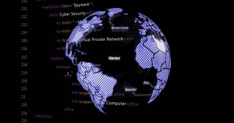 Digital Global Connections and Data Processing Visualization - Download Free Stock Images Pikwizard.com