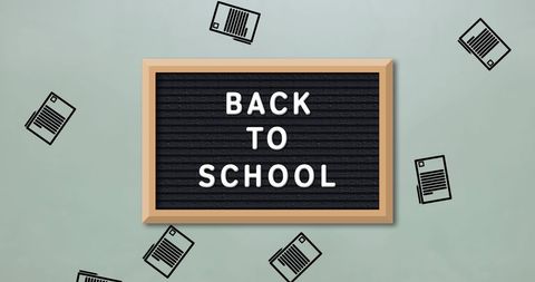 Back to school creative education concept background