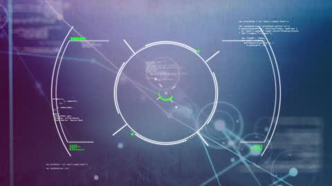 Cutting-Edge Digital Interface Technology with Data Overlay