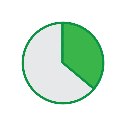 transparent green pie chart diagram for data visualization - Download Free Stock Videos Pikwizard.com