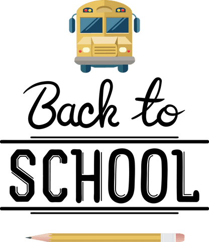 yellow school bus with back to school text transparent - Download Free Stock Videos Pikwizard.com