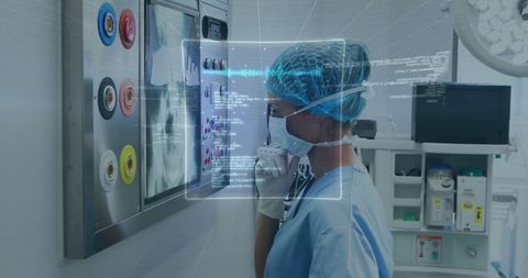 Female Surgeon Interacting with Digital Healthcare Interface - Download Free Stock Images Pikwizard.com
