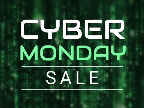 Cyber Monday Sale Digital Background Promotion - Download Free Stock Templates Pikwizard.com