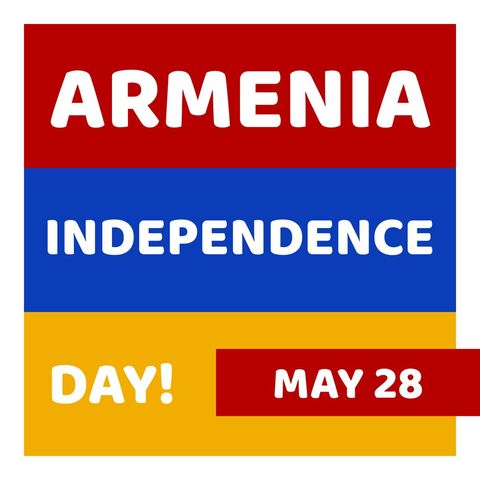 Armenia Independence Day Digital Celebration Banner - Download Free Stock Templates Pikwizard.com