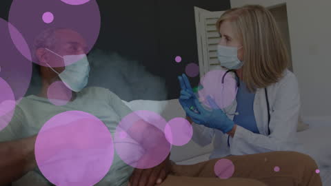 Doctor Provides Queries Animation with Patient Masked in Conversation