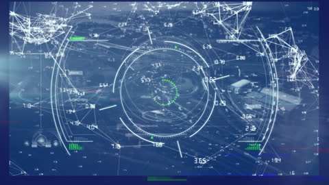Digital Globe Data Connection Animation with Interface