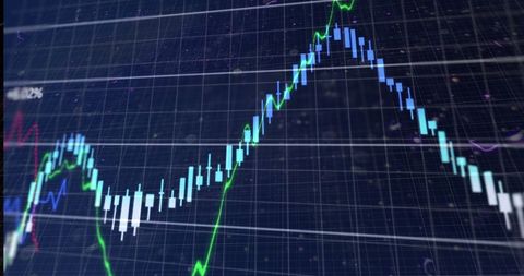 Dynamic Financial Data Analysis with Market Charts - Download Free Stock Images Pikwizard.com
