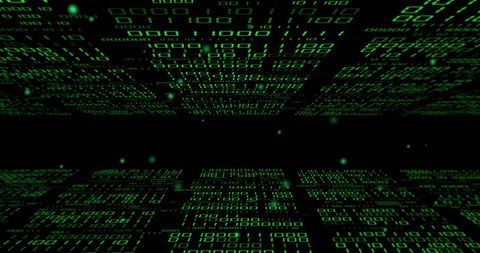Futuristic Binary Code and Digital Data Processing - Download Free Stock Images Pikwizard.com