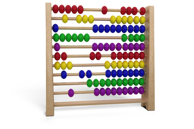 Colourful Abacus Learning Tool on Transparent Background for Mathematics Education - Download Free Stock Videos Pikwizard.com