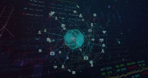 Futuristic Medical Icons over Global Data Visualization - Download Free Stock Images Pikwizard.com