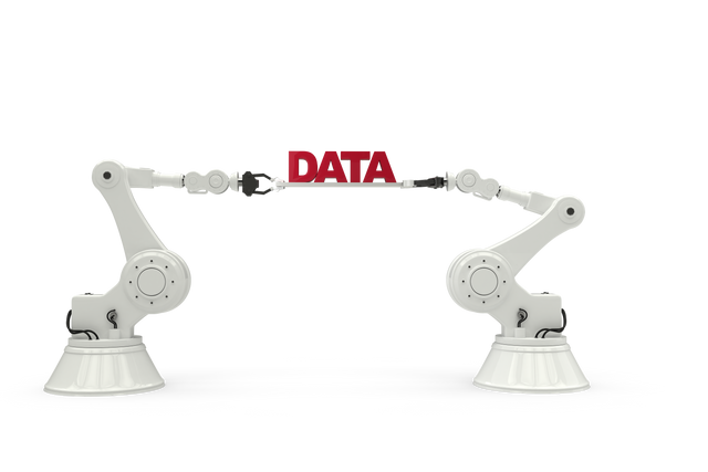 Digital Robotic Arms Holding Data Text, Transparent Background - Download Free Stock Videos Pikwizard.com