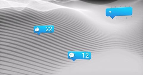 Digital Social Media Engagement Over Abstract Waves