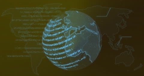 Global Data Processing with Spinning Digital Globe