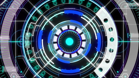 Futuristic Technology Digital Interface Design Circle Animation