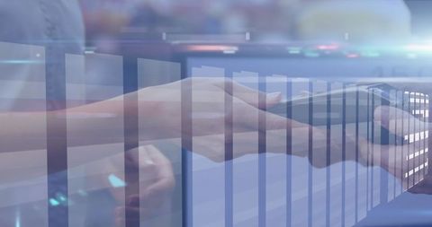 Contactless mobile payment transaction at modern retail checkout