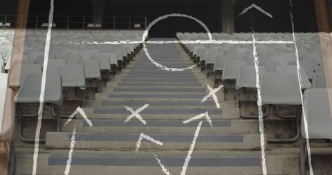 Strategic Game Plan on Stadium Background - Download Free Stock Images Pikwizard.com