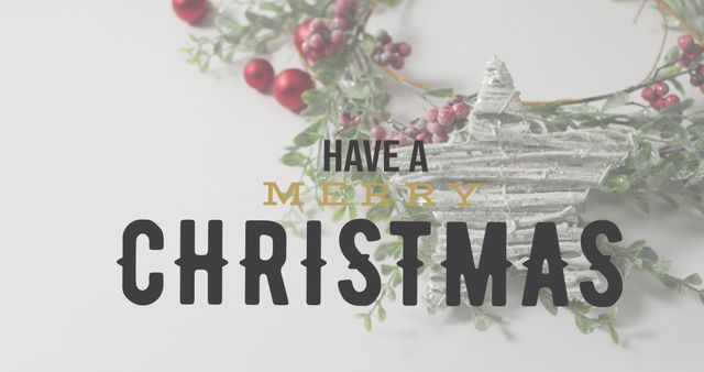 Festive Christmas Greeting With Holiday Decor Background - Download Free Stock Images Pikwizard.com