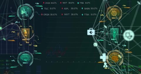 Futuristic Network with Digital Data Interface for Technology Applications - Download Free Stock Images Pikwizard.com