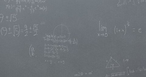 Mathematical Equations Gradually Covering Blackboard Surface - Download Free Stock Images Pikwizard.com