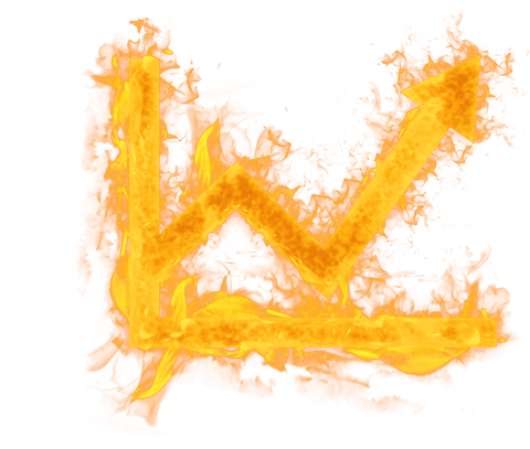 burning chart with arrow on transparent background, business growth concept - Download Free Stock Videos Pikwizard.com