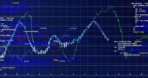 Stock Market Analysis and Data Processing Graphic - Download Free Stock Images Pikwizard.com