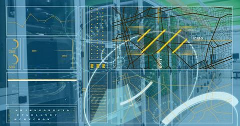 5G Data Visualization in High-Tech Server Room Environment - Download Free Stock Images Pikwizard.com