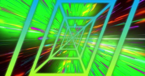 abstract neon shapes with vivid light trails - Download Free Stock Images Pikwizard.com