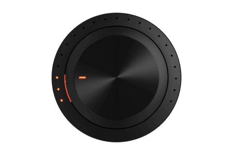 Sleek Black Brushed Metal Volume Knob on Transparent Background - Download Free Stock Videos Pikwizard.com