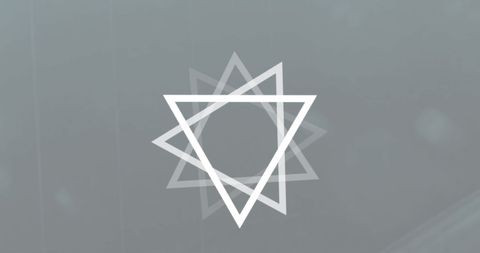rotating dna strand and triangles in digital data visualization - Download Free Stock Images Pikwizard.com