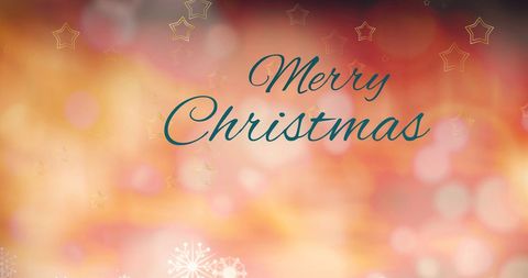 Festive Christmas Greeting with Abstract Starry Background