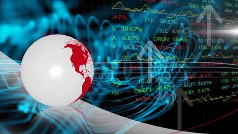 Global Finance Data with Earth and Animation Effects