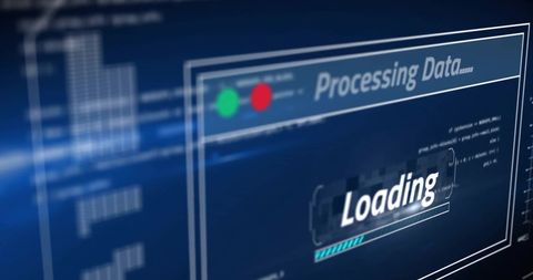 Digital Data Processing Loading Screen Concept - Download Free Stock Images Pikwizard.com