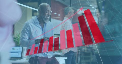 Successful Business Growth with Diverse Team in Modern Office