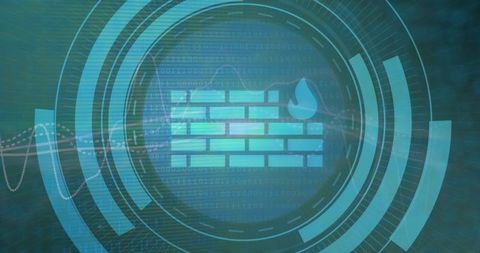 Digital Cyber Security Firewall Design with Binary Code - Download Free Stock Images Pikwizard.com