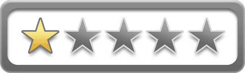 Transparent One Star Rating Icon with Golden Star Highlight - Download Free Stock Videos Pikwizard.com