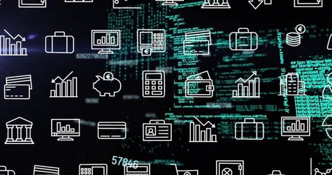 Global Financial Data with Modern Business Icons - Download Free Stock Images Pikwizard.com
