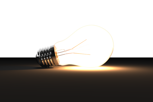 Glowing Light Bulb Illustration on Transparent Background - Download Free Stock Videos Pikwizard.com