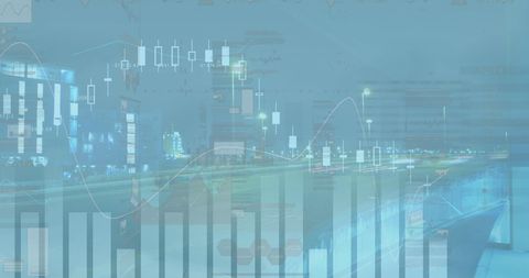 Futuristic Data Processing Over Cityscape Visualizing Digital Concepts - Download Free Stock Images Pikwizard.com