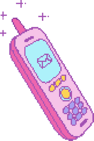 pastel pink pixel art phone transparent background nostalgia - Download Free Stock Videos Pikwizard.com
