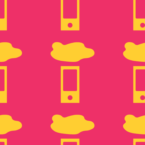 transparent smartphones and clouds pattern on vibrant pink - Download Free Stock Videos Pikwizard.com