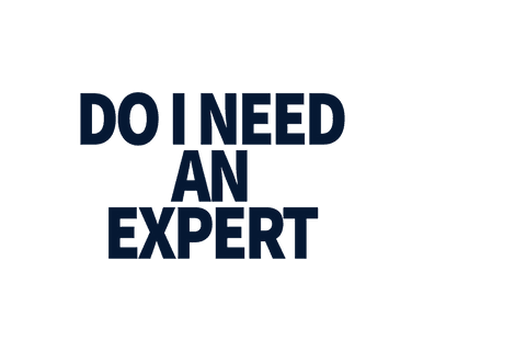 Do i need an expert text on transparent background