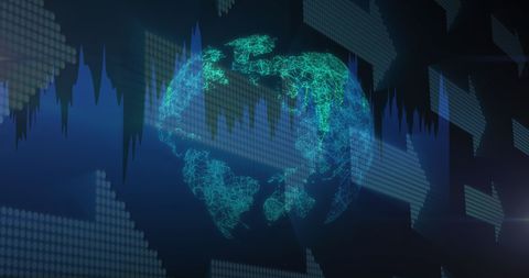 Global Financial Market Data and Growth Arrows - Download Free Stock Images Pikwizard.com