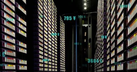 digital data processing over computer servers in futuristic facility - Download Free Stock Images Pikwizard.com